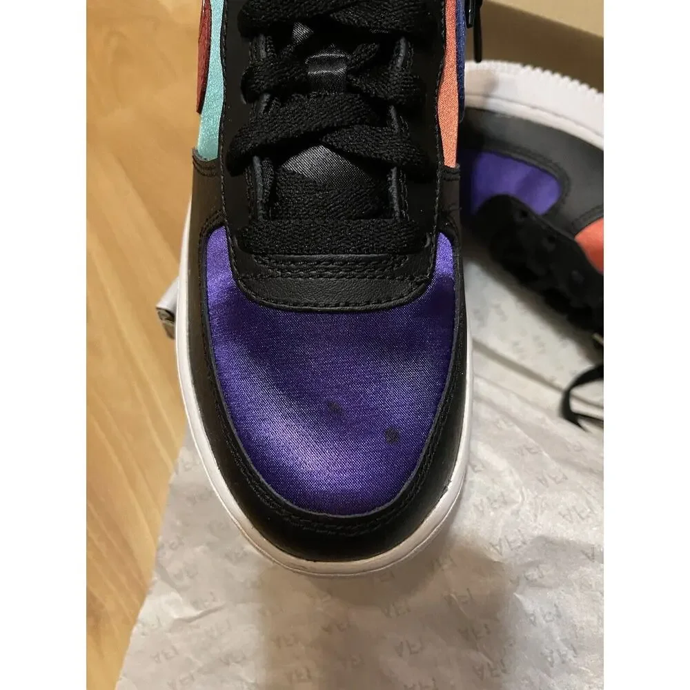 Nike Air Force 1 LV8 EMB NBA WNBA Black Teal DN4178 001 - SIZE 6Y / 7.5 WOMENS - Picture 12 of 13